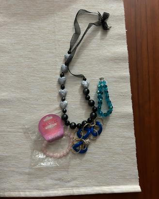Bracciali & collana di bigiotteria da donna