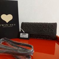 Twin set pochette portafoglio color piombo Nuovo