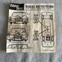Corgi Toys foglietto Mercedes 600 Pullman