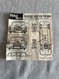 Corgi Toys foglietto Mercedes 600 Pullman