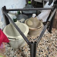 piedistallo per contenitore in accaio 500l.