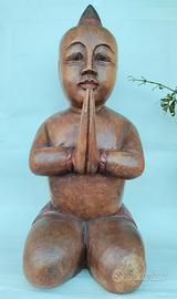 Monaco Birmano  in legno lavorato a mano