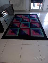 Tappeto lana "MISSONI" vintage anni 80
