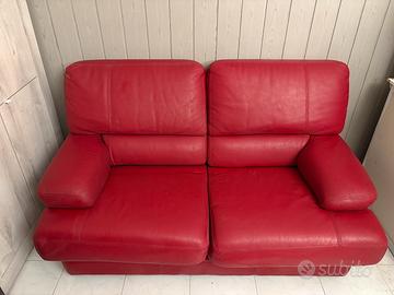 Divano in pelle 2 posti