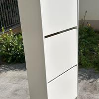 Scarpiera a 3 scomparti bianco IKEA BISSA