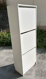 Scarpiera a 3 scomparti bianco IKEA BISSA