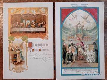 RICORDO DELLA PRIMA COMUNIONE CRESIMA VENTENNIO 