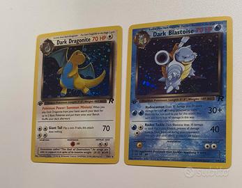 Carte Pokèmon Dark Blastoise Dark Dragonite Proxy