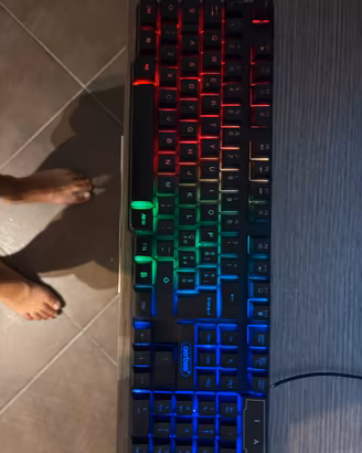 tastiera gaming led