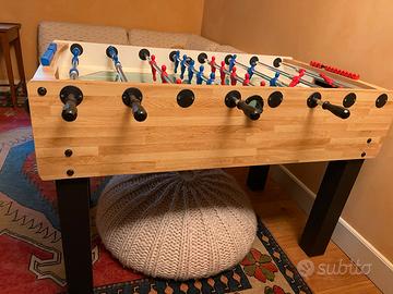 Calciobalilla in legno completo
