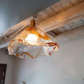 Lampadario in vetro di murano della ditta Mazzega