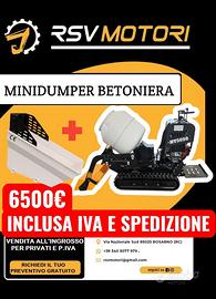 Motocarriola Minidumper Dumper Betoniera RSV 160L