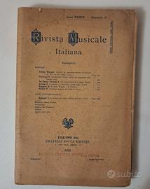 Copia saggio di Rivista Musicale Italiana - 1932