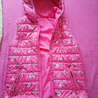 Giubbino smanicato rosa imbottito 10/12