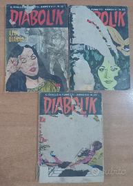 Diabolik fumetti n.10-25-26 