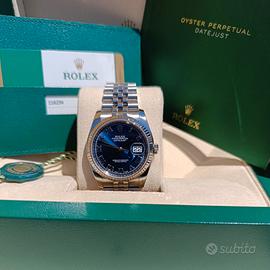 Rolex 116234 Datejust 36 blu romani 2015