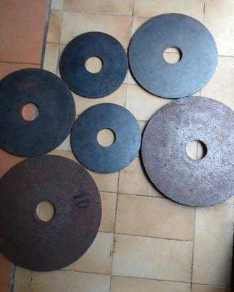 Dischi + bilancere olimpionico da powerlifting