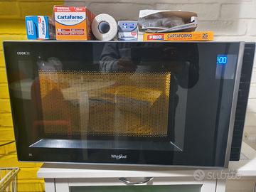 forno microonde whirlpool 30lt grill + mobiletto