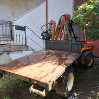Motoagricola goldoni con braccio e pinza idraulici