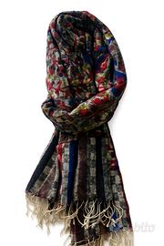 Sciarpa in 100% cachemire paisley  multicolore