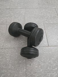 Coppia manubri in plastica 1,5kg