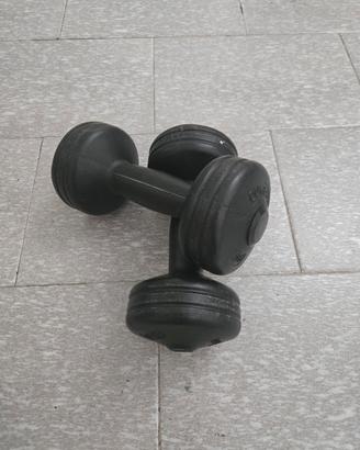 Coppia manubri in plastica 1,5kg