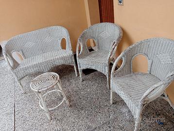 Sedie per esterno in bambù