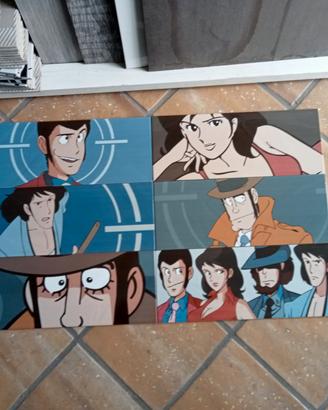 Set.1. Di Sei mattonelle serie Lupin. 