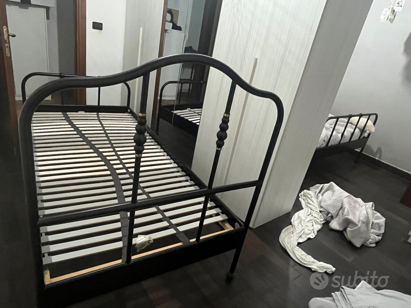 Ikea Sagstua Letto In Ferro Battuto Nero Ikea Letti, Strutture E - Main Image