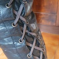 pantalone in vera pelle vintage