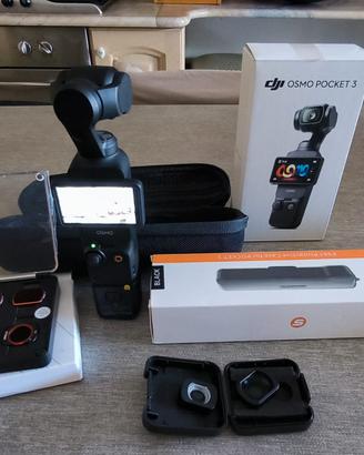DJI Osmo Pocket 3 + filtri + lenti+ custodie