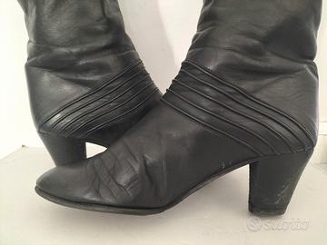 stivali vintage in vera pelle 36