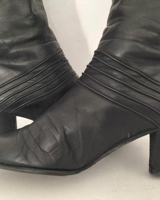 stivali vintage in vera pelle 36