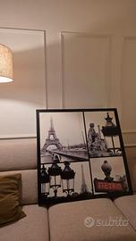 Quadro grande 100×100 “Parigi e Metro”