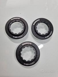 3 pz. Ghiera Shimano originale Center Lock