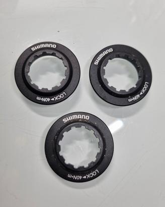 3 pz. Ghiera Shimano originale Center Lock