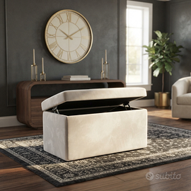 🛋️ Pouf Panca Contenitore in Velluto a scelta
