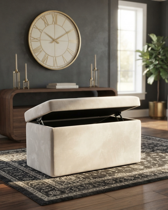 🛋️ Pouf Panca Contenitore in Velluto a scelta