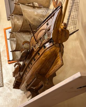 Veliero legno fatto a mano