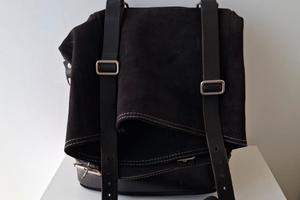 Borsa moto in cuoio Made in Italy