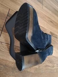 Tronchetto scamosciato vera pelle