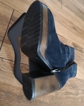 Tronchetto scamosciato vera pelle