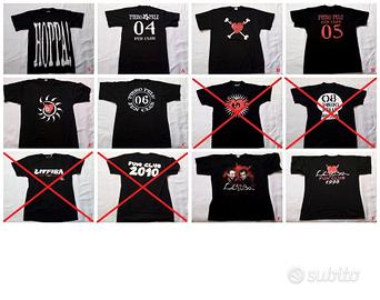 T-shirt Piero Pelù /Litfiba fun club vari anni