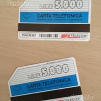 Schede telefoniche per collezione