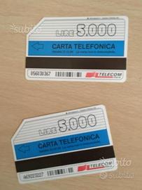 Schede telefoniche per collezione
