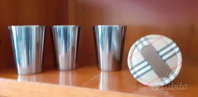 SET BICCHIERI DA VIAGGIO BURBERRYS CON CUSTODIA
