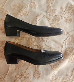 scarpe nere con tacco Marina Militare