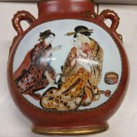 Vaso Ceramica Dipinta A Mano Cm H 20 Xcm 20 rifini