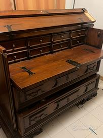 Comó Cassettiera Secretaire con ribalta