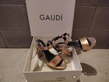 Sandali GAUDI' rose gold n°38, 39 e 40 -NUOVI